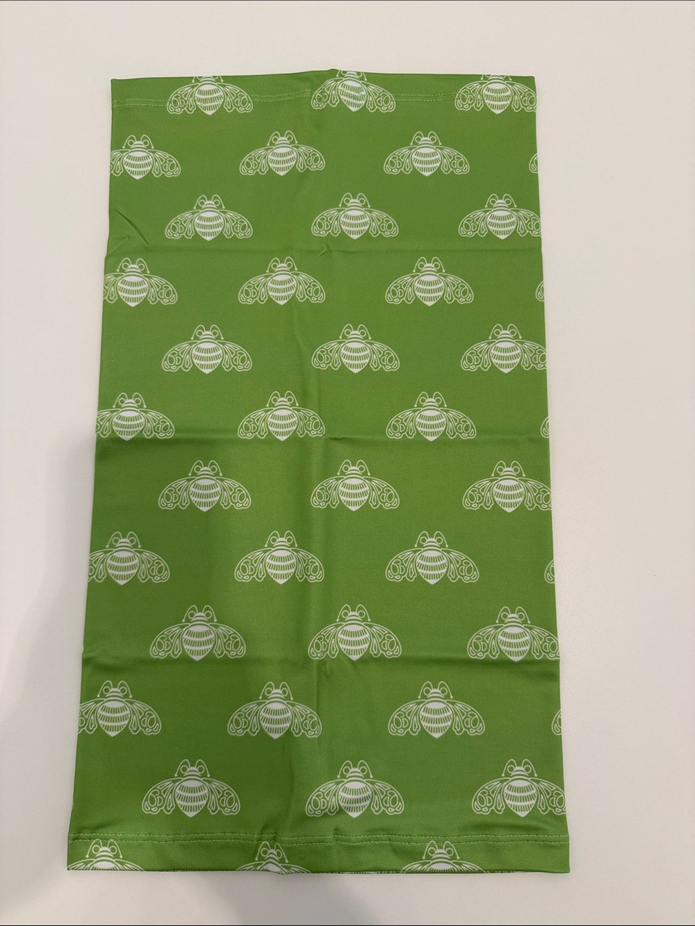 Patron Tequila / Bee Green Neck Gaiter, New, 10” x 17 & 1/2”